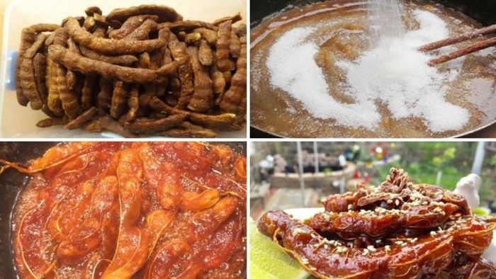 Hướng dẫn làm mứt me ngào đường rắc mè rang – bước 2
